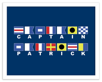 Thumbnail for Personalized Nautical Flags Wall Art Decor Poster Photo Print, Ideal For Home or Office - Front View