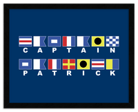 Thumbnail for Personalized Nautical Flags Wall Art Decor Poster Photo Print, Ideal For Home or Office - Front View