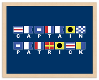 Thumbnail for Personalized Nautical Flags Wall Art Decor Poster Photo Print, Ideal For Home or Office - Front View