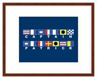 Thumbnail for Personalized Nautical Flags Wall Art Decor Poster Photo Print, Ideal For Home or Office - Front View