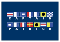 Thumbnail for Personalized Nautical Flags Wall Art Decor Poster Photo Print, Ideal For Home or Office - Front View