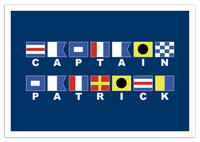Thumbnail for Personalized Nautical Flags Wall Art Decor Poster Photo Print, Ideal For Home or Office - Front View