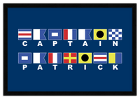 Thumbnail for Personalized Nautical Flags Wall Art Decor Poster Photo Print, Ideal For Home or Office - Front View