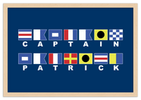 Thumbnail for Personalized Nautical Flags Wall Art Decor Poster Photo Print, Ideal For Home or Office - Front View