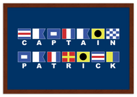 Thumbnail for Personalized Nautical Flags Wall Art Decor Poster Photo Print, Ideal For Home or Office - Front View
