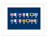 Thumbnail for Personalized Nautical Flags Wall Art Decor Poster Photo Print, Ideal For Home or Office - Front View