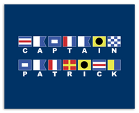 Thumbnail for Personalized Nautical Flags Wall Art Decor Poster Photo Print, Ideal For Home or Office - Front View