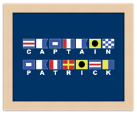 Thumbnail for Personalized Nautical Flags Wall Art Decor Poster Photo Print, Ideal For Home or Office - Front View