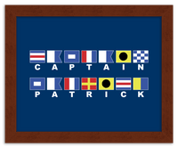 Thumbnail for Personalized Nautical Flags Wall Art Decor Poster Photo Print, Ideal For Home or Office - Front View