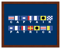 Thumbnail for Personalized Nautical Flags Wall Art Decor Poster Photo Print, Ideal For Home or Office - Front View