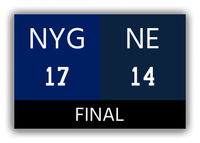 Thumbnail for New York vs New England Canvas Wrap & Photo Print - 2007 2008 Football Championship - Front View