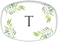 Thumbnail for Personalized Olive Branch Platter - Initial - Front View