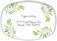 Thumbnail for Personalized Olive Branch Platter - Center Text - Front View