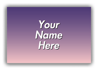 Thumbnail for Personalized Ombre Canvas Wrap & Photo Print - Purple and Pink - Front View