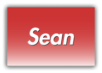 Thumbnail for Personalized Ombre Canvas Wrap & Photo Print - Red and White - Front View