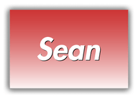 Thumbnail for Personalized Ombre Canvas Wrap & Photo Print - Red and White - Front View