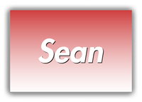 Thumbnail for Personalized Ombre Canvas Wrap & Photo Print - Red and White - Front View