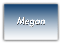 Thumbnail for Personalized Ombre Canvas Wrap & Photo Print - Blue and White - Front View