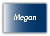 Thumbnail for Personalized Ombre Canvas Wrap & Photo Print - Blue and White - Front View
