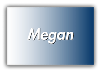 Thumbnail for Personalized Ombre Canvas Wrap & Photo Print - Blue and White - Front View