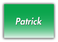 Thumbnail for Personalized Ombre Canvas Wrap & Photo Print - Green and White - Front View