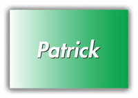 Thumbnail for Personalized Ombre Canvas Wrap & Photo Print - Green and White - Front View
