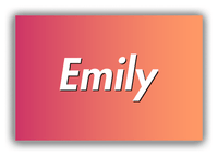 Thumbnail for Personalized Ombre Canvas Wrap & Photo Print - Orange and Pink - Front View