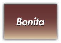 Thumbnail for Personalized Ombre Canvas Wrap & Photo Print - Brown and Tan - Front View