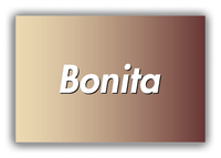 Thumbnail for Personalized Ombre Canvas Wrap & Photo Print - Brown and Tan - Front View