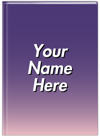 Thumbnail for Personalized Ombre Journal - Purple and Pink - Front View