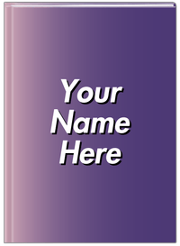 Thumbnail for Personalized Ombre Journal - Purple and Pink - Front View
