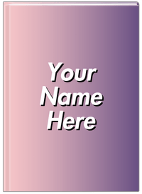 Thumbnail for Personalized Ombre Journal - Purple and Pink - Front View