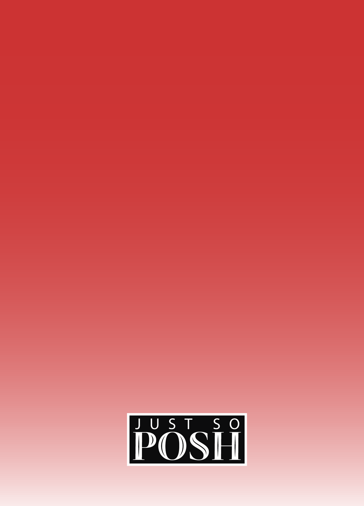 Personalized Ombre Journal - Red and White - Back View