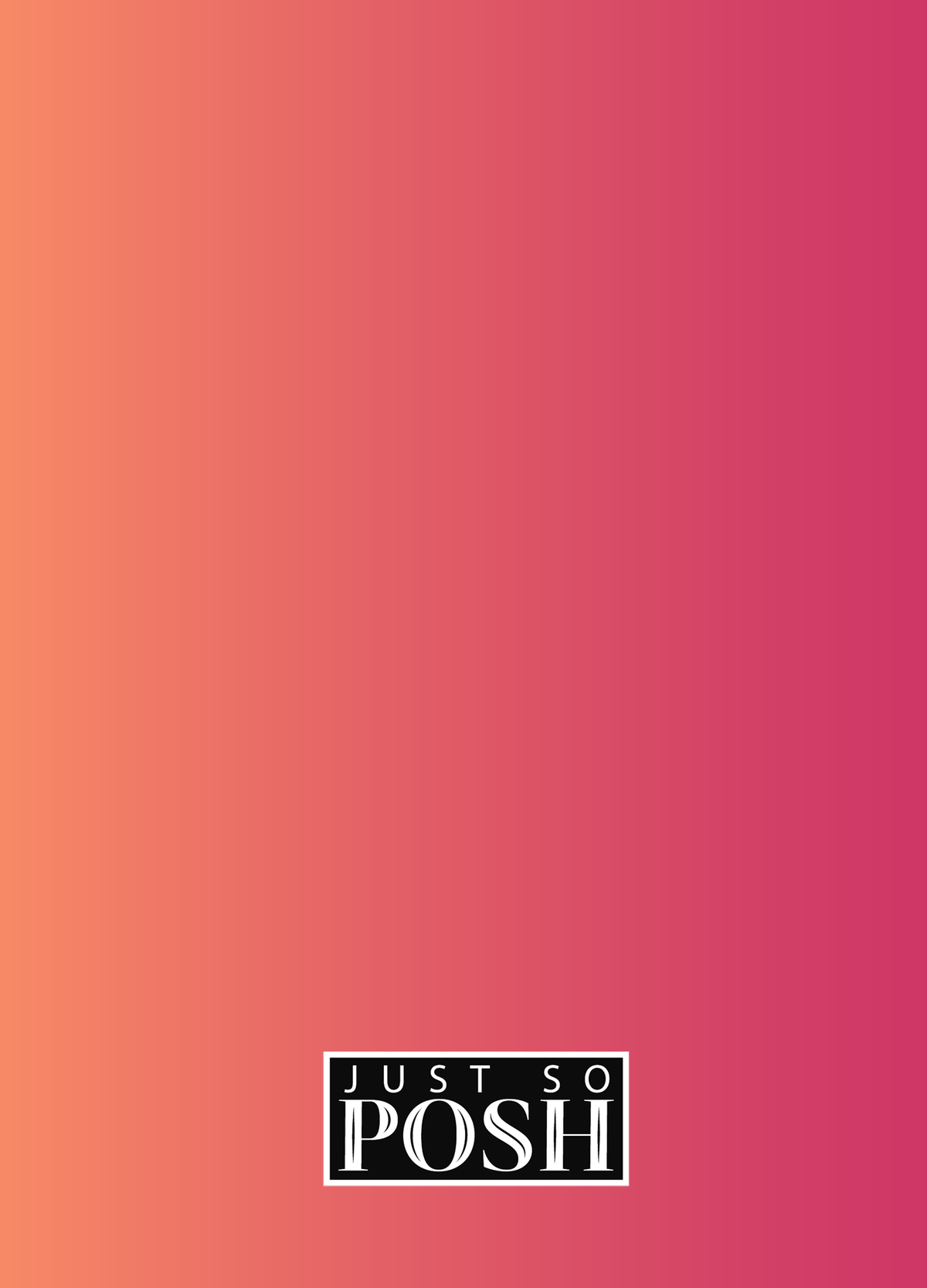 Personalized Ombre Journal - Orange and Pink - Back View