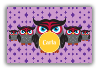 Thumbnail for Personalized Owl Canvas Wrap & Photo Print IV - Owl 02 - Pink Background - Front View