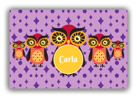 Thumbnail for Personalized Owl Canvas Wrap & Photo Print IV - Owl 11 - Pink Background - Front View