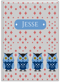 Thumbnail for Personalized Owls Journal II - Grey Background - Owl I - Front View