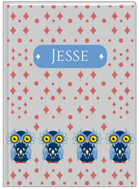 Thumbnail for Personalized Owls Journal II - Grey Background - Owl II - Front View