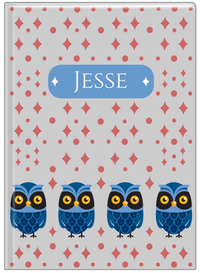Thumbnail for Personalized Owls Journal II - Grey Background - Owl III - Front View