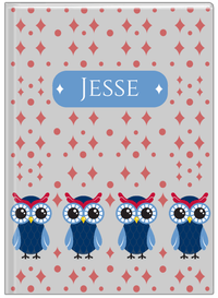 Thumbnail for Personalized Owls Journal II - Grey Background - Owl IV - Front View