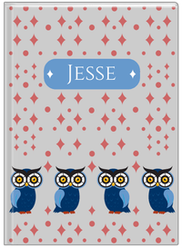 Thumbnail for Personalized Owls Journal II - Grey Background - Owl VI - Front View