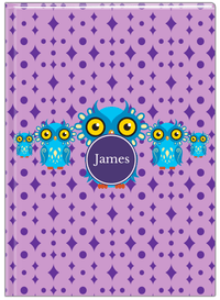 Thumbnail for Personalized Owls Journal IV - Purple Background - Owl III - Front View
