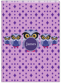 Thumbnail for Personalized Owls Journal IV - Purple Background - Owl IV - Front View