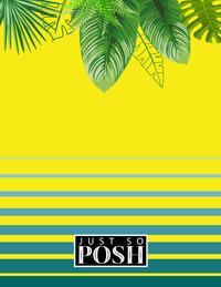 Thumbnail for Personalized Palm Fronds Notebook - Ombre Gradient - Back View