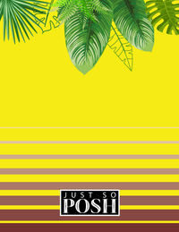 Thumbnail for Personalized Palm Fronds Notebook - Ombre Gradient - Back View