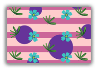 Thumbnail for Palm Fronds Canvas Wrap & Photo Print - Pink Stripes - Front View