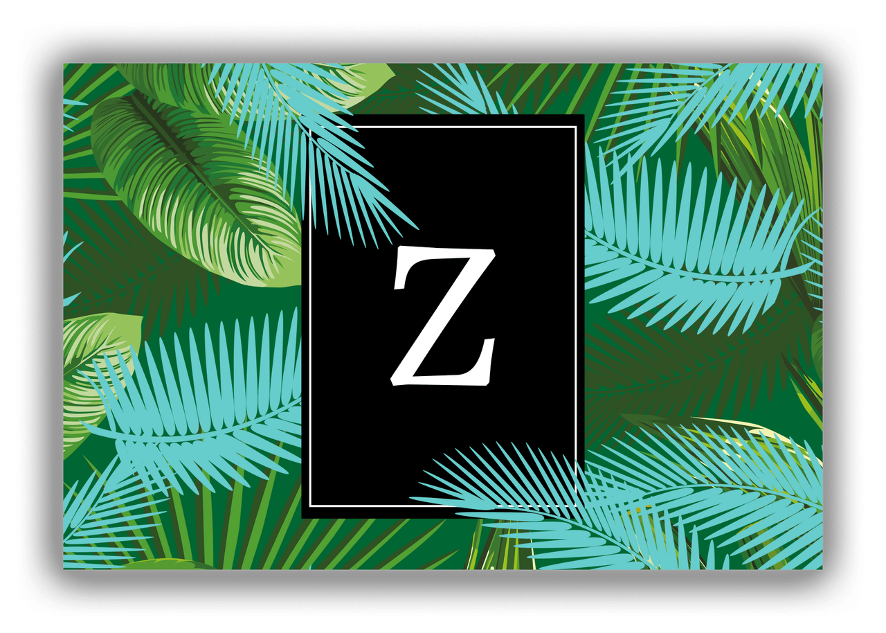 Personalized Palm Fronds Canvas Wrap & Photo Print - Tropical Leaves - Front View