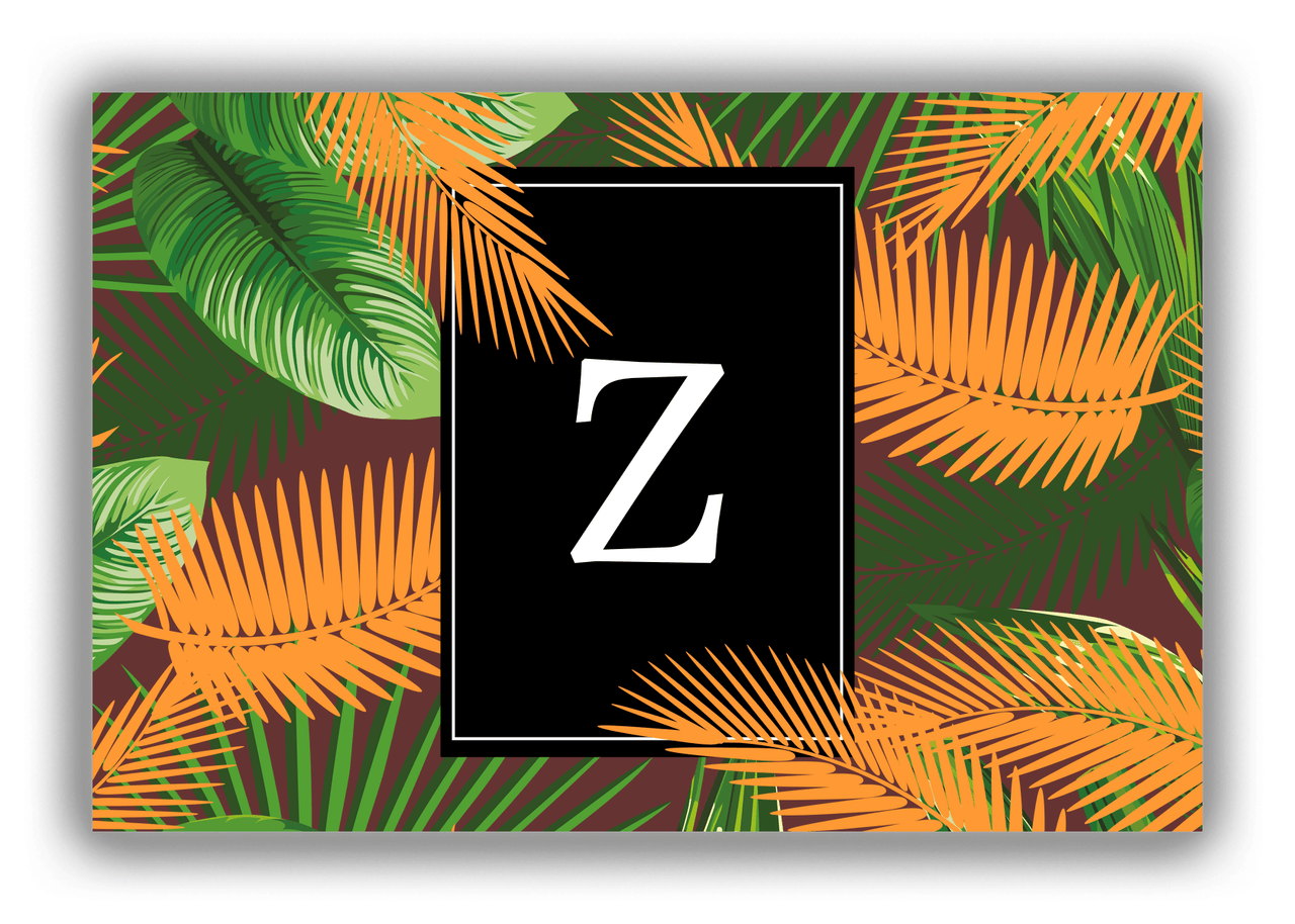 Personalized Palm Fronds Canvas Wrap & Photo Print - Tropical Leaves - Front View