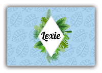 Thumbnail for Personalized Palm Fronds Canvas Wrap & Photo Print - Diamond Wreath - Front View