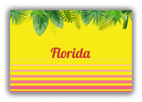 Thumbnail for Personalized Palm Fronds Canvas Wrap & Photo Print - Ombre Gradient - Front View